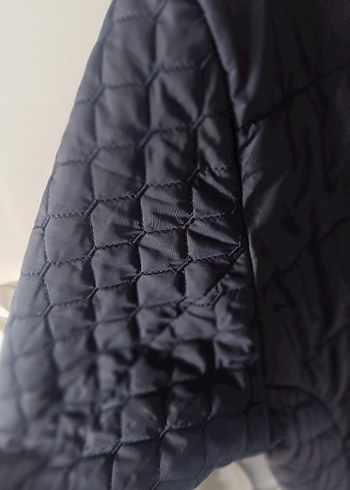 Kadın lacivert mevsimlik Uzun Fermuarlı Mont L/M uygundur beden - Görsel 6