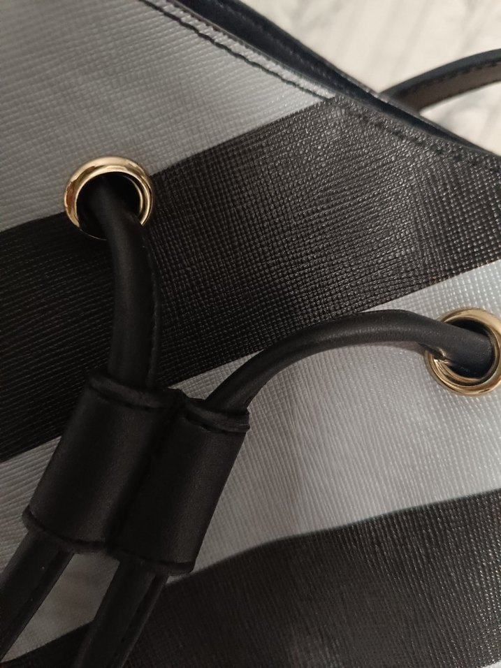 Gri siyah Zebra Desenli Kadın Omuz çanta - Görsel 2