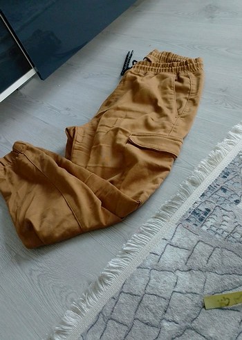 erkek Parlak Kahverengi Salaş Pantolon - Görsel 2