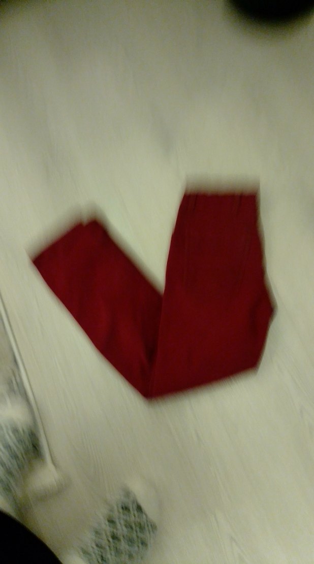 Koyu Kırmızı Düğmeli Erkek Çocuk Pantolonu - Görsel 3