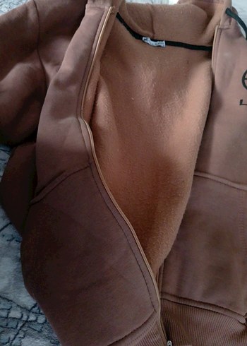 Erkek Çocuk Kahverengi Fermuarlı Sweatshirt - Görsel 3