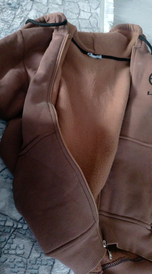 Erkek Çocuk Kahverengi Fermuarlı Sweatshirt - Görsel 3