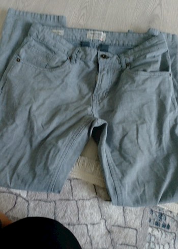 Gri Bol Kesim  Erkek Pantolon - Görsel 2