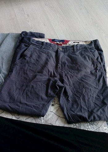 Gri Bol Kesim  Erkek Pantolon - Görsel 5