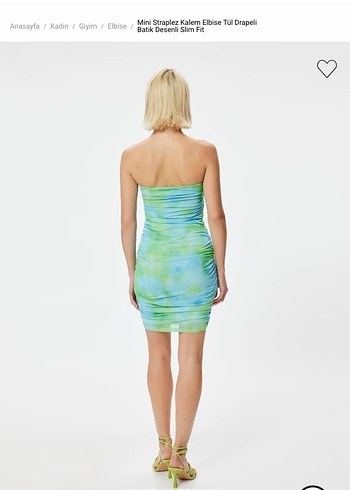 Straplez Midi-mini Kadın Elbise - Görsel 6