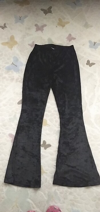 Kadife İspanyol paça pantalon