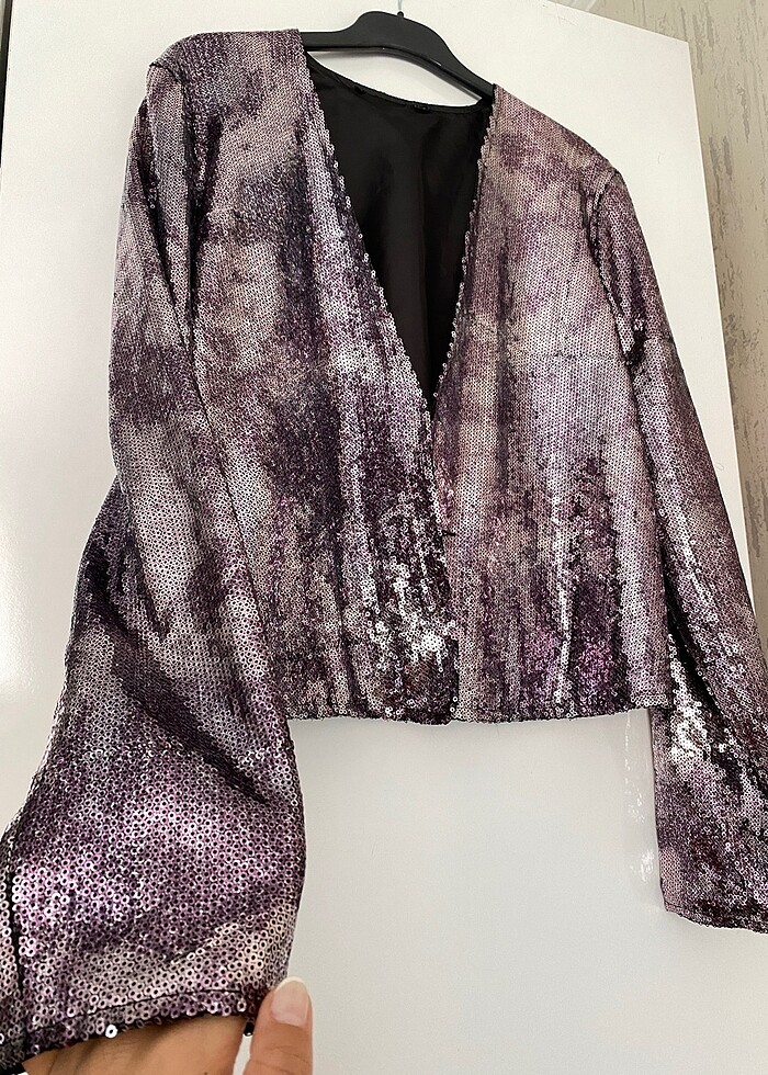 Payetli ceket - Görsel 2