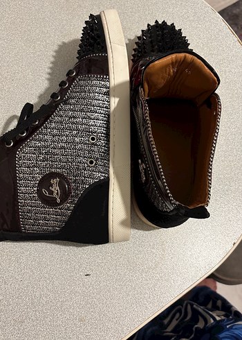 Yılan Desenli Kahverengi Gri Erkek Spor Ayakkabı