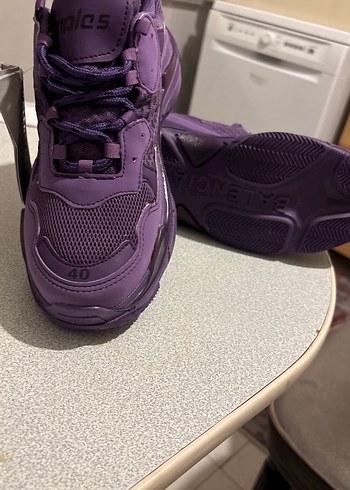 40 Beden mor Renk Mor Balenciaga Yüksek Topuklu Spor Ayakkabı