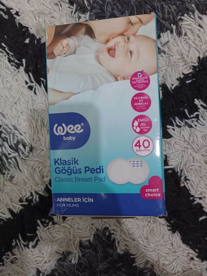 Wee Baby Klasik Beyaz Göğüs Pedi - Görsel 2