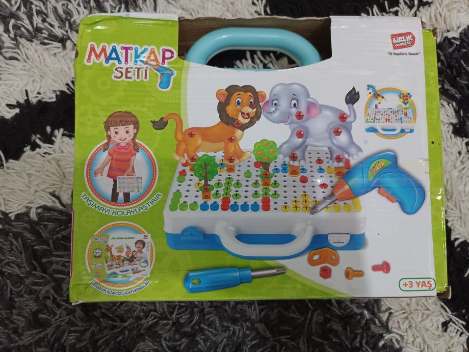 Renkli Matkap Seti Eğitici Oyuncak - Görsel 3