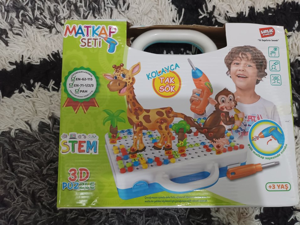 Renkli Matkap Seti Eğitici Oyuncak - Görsel 4