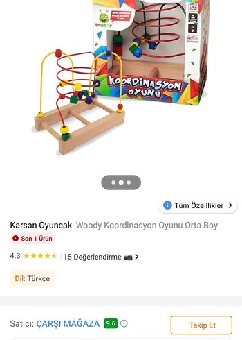 Renkli Ahşap Eğitici Oyuncak - Görsel 7
