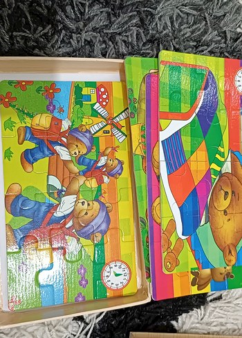Renkli Ayıcık Temalı Çocuk Yapbozları - Görsel 15