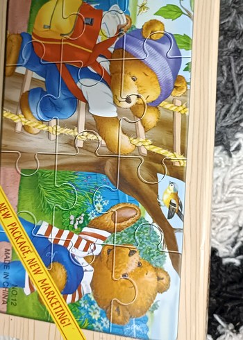 Renkli Ayıcık Temalı Çocuk Yapbozları - Görsel 3