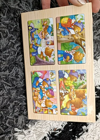 Renkli Ayıcık Temalı Çocuk Yapbozları - Görsel 6