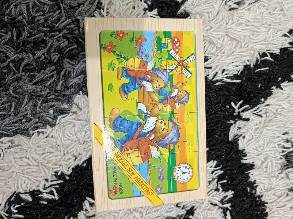 Renkli Ayıcık Temalı Çocuk Yapbozları - Görsel 4