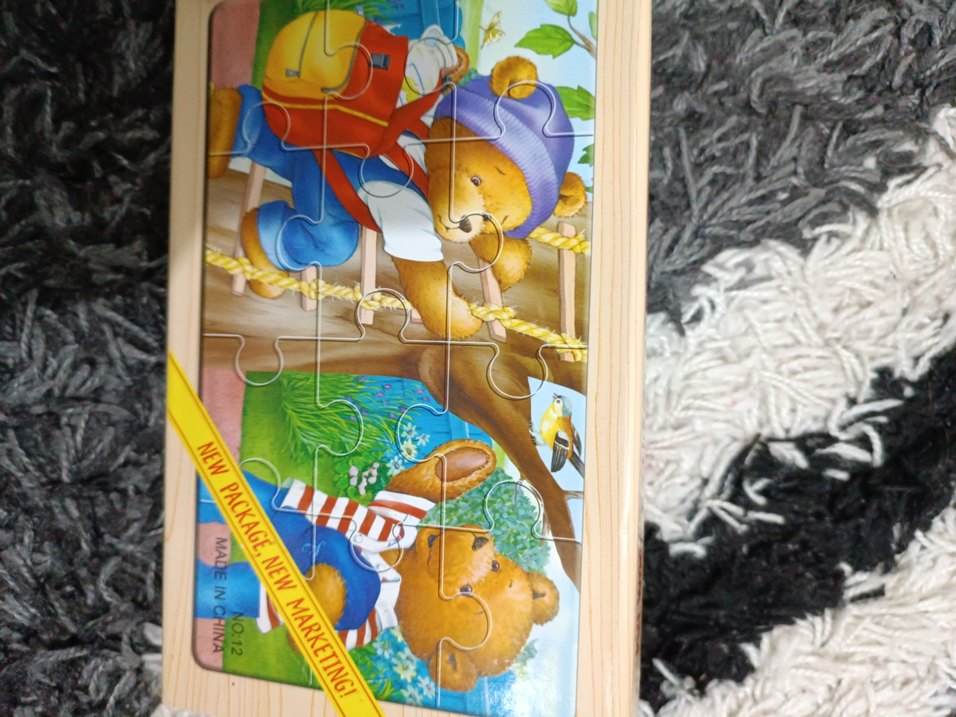 Renkli Ayıcık Temalı Çocuk Yapbozları - Görsel 2