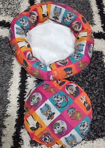 desenli kedi yatağı sorunsuz temiz - Görsel 8