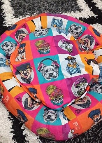 desenli kedi yatağı sorunsuz temiz - Görsel 6