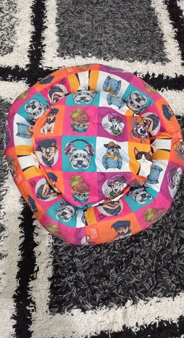 desenli kedi yatağı sorunsuz temiz - Görsel 4