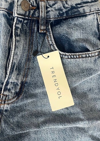 34 Beden Trendyolmilla wide leg mavi jean