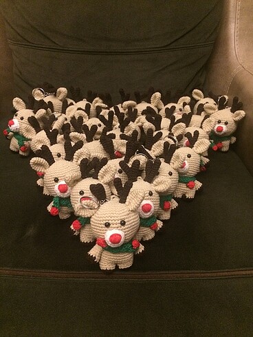 Ayıcık anahtarlık Amigurumi