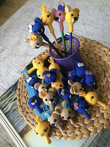 Amigurumi kalem başlıgı