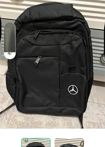 Adidas Mercedes Benz Siyah Sehir Sirt Cantasi