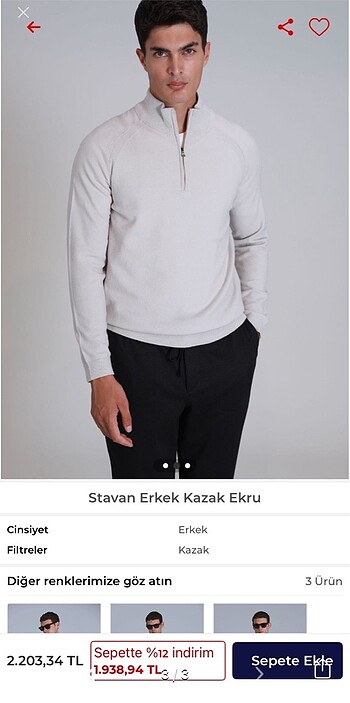 Lufian Stavan erkek kazak