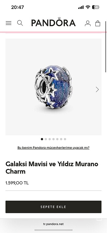 PANDORA MURANO CHARM