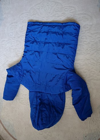 Erkek Çocuk Mavi Kapüşonlu şahane Mont - Görsel 2