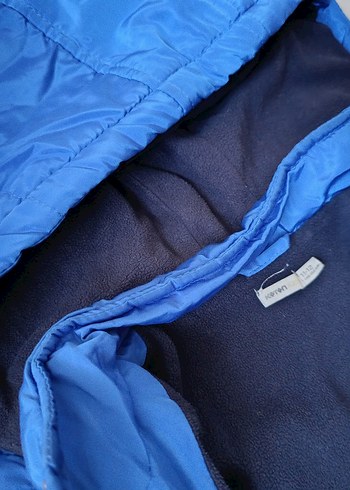 Erkek Çocuk Mavi Kapüşonlu şahane Mont - Görsel 4