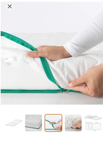 Şok Şok 
MINEN/LURÖY beyaz 80x200 cm uzayabiln çocuk karyolası - Görsel 2