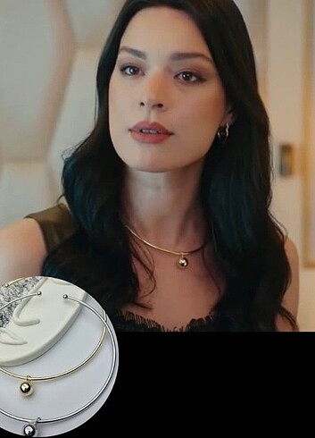 Top choker kolye 