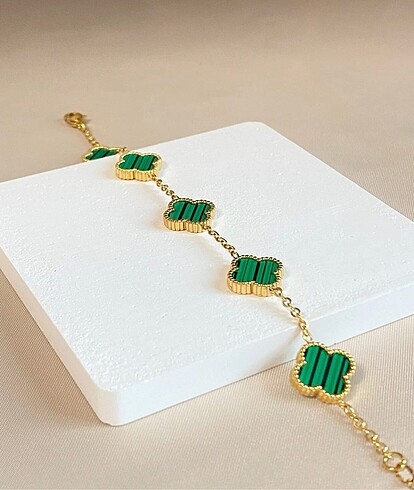 Van Cleef & Arpels Van cleef arpels çelik bileklik kararmaz sıfır ürün etiketli