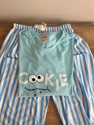 cookie mavili pijama takımı