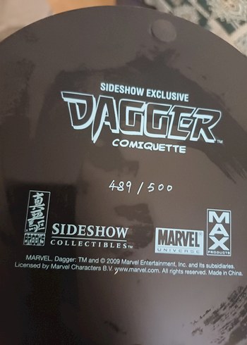 Sideshow Dagger ComicQuette  Statue Heykel Figür - Görsel 4