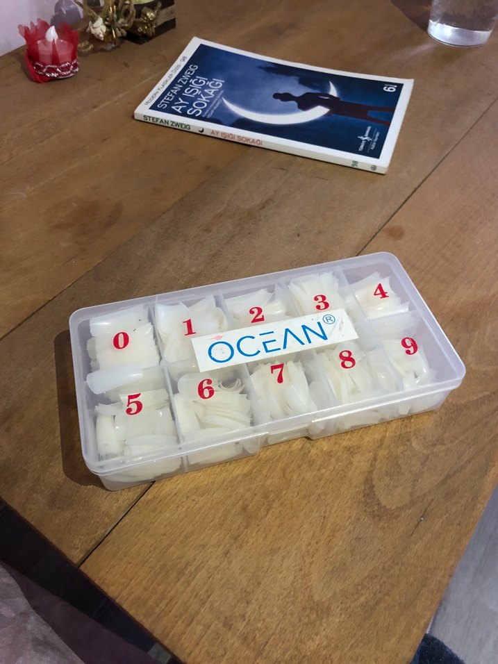 Beyaz OCEAN Takma tirnak - Görsel 2