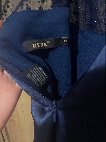 40 Beden lacivert Renk Temiz abiye