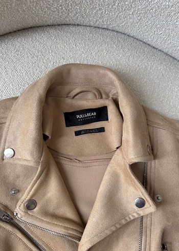 pull&bear bej Süet Kadın Ceket - Görsel 2