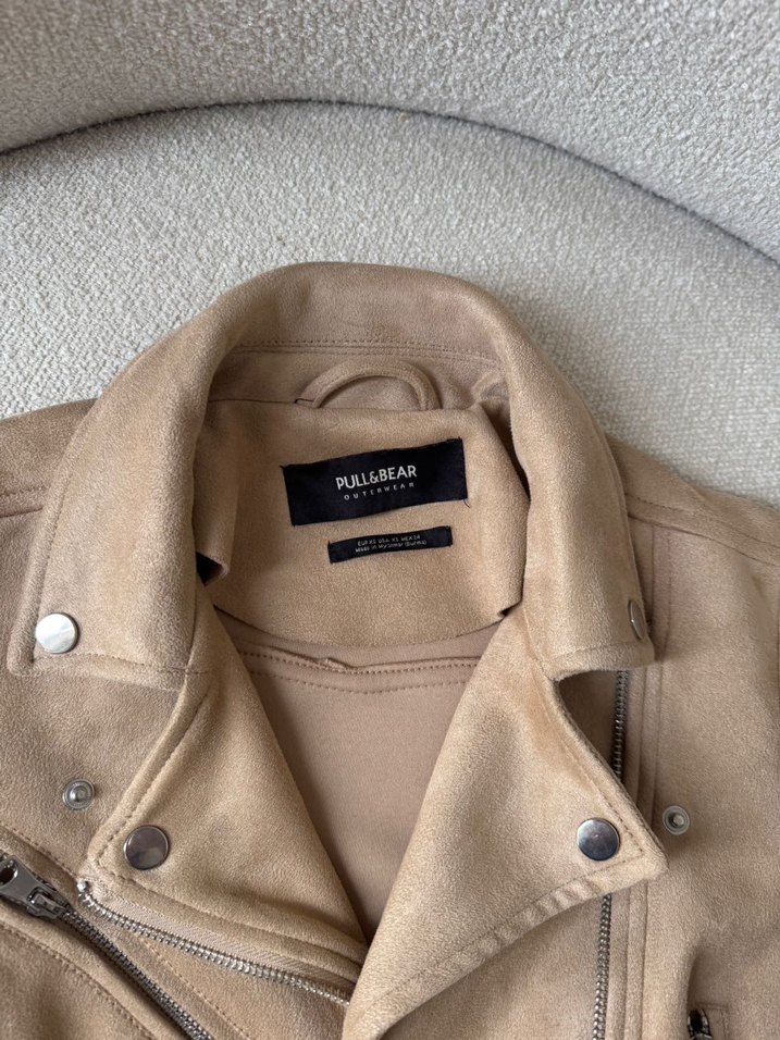 pull&bear bej Süet Kadın Ceket - Görsel 2