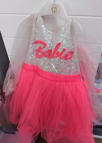 4 Yaş Beden pembe Renk pembe barbie kostüm