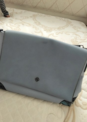 bebe mavi Deri Kadın Çanta Tokalı Minimalist