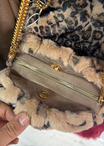 Kahverengi Leopar Desenli Kadın Çanta - Görsel 2