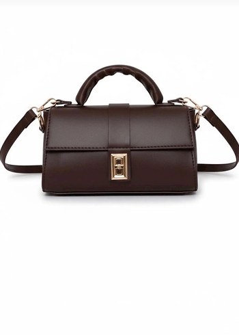 Kahverengi Deri Kadın Omuz Çantası - Görsel 2