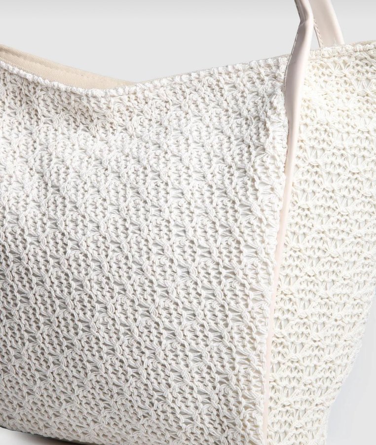 Beyaz Dantel Detaylı Kadın Çanta - Görsel 3
