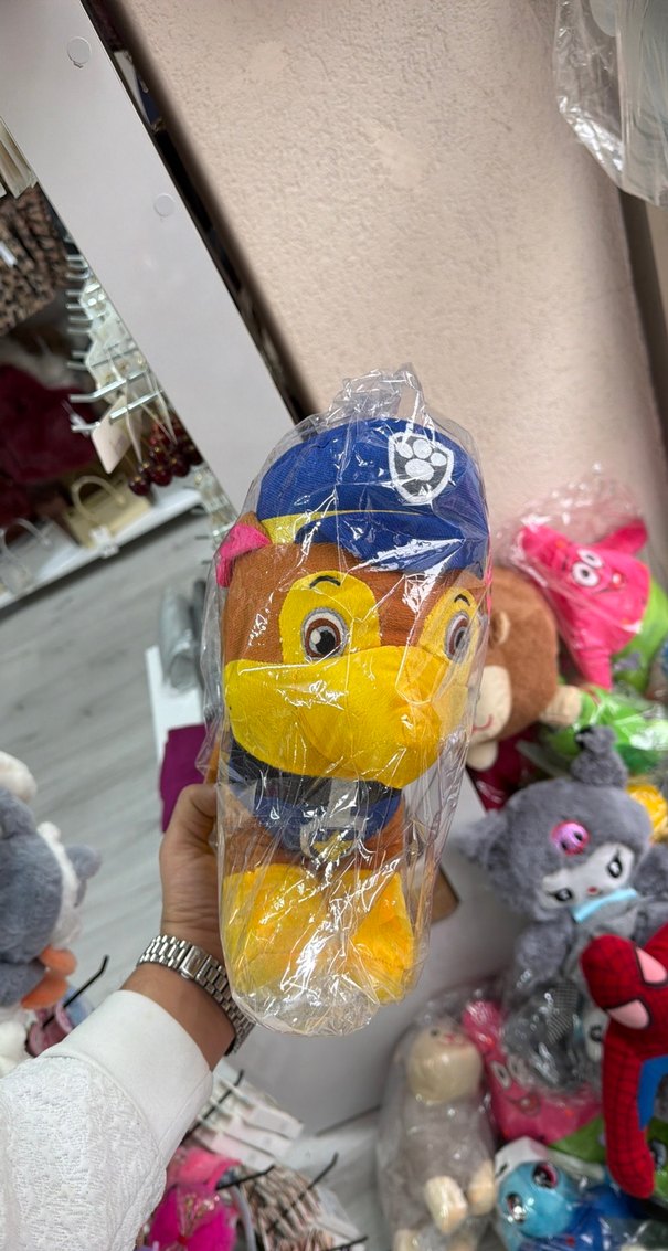 Renkli Polis Kostümlü Peluş Oyuncak Köpek - Görsel 2