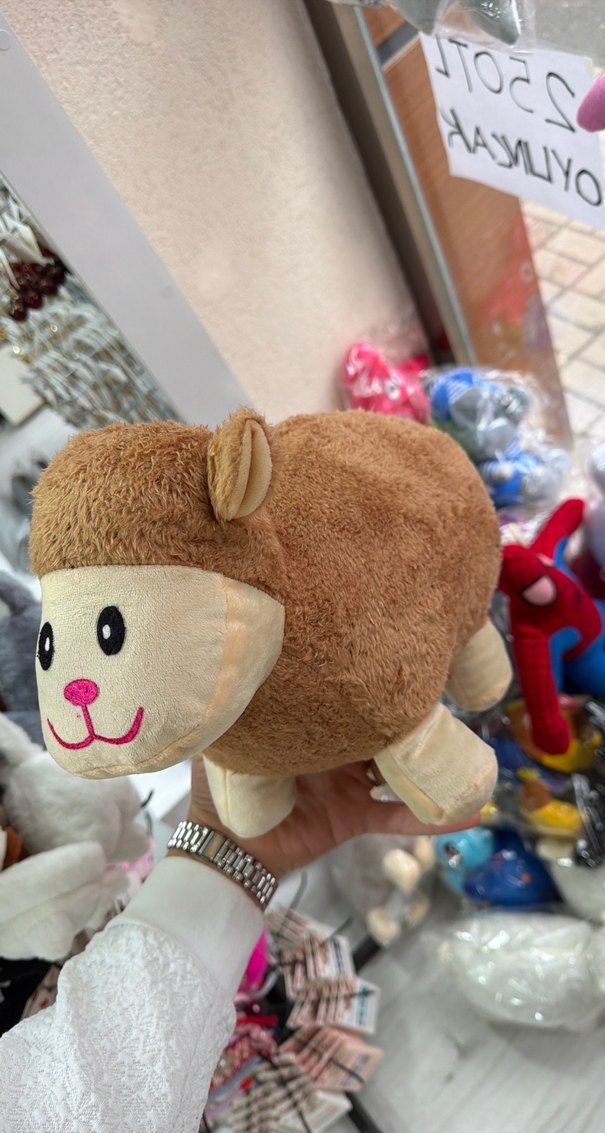 Renkli Kahverengi Peluş Oyuncak - Görsel 2