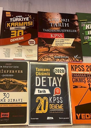 KPSS Tarih Deneme ve Soru Kitapları Seti